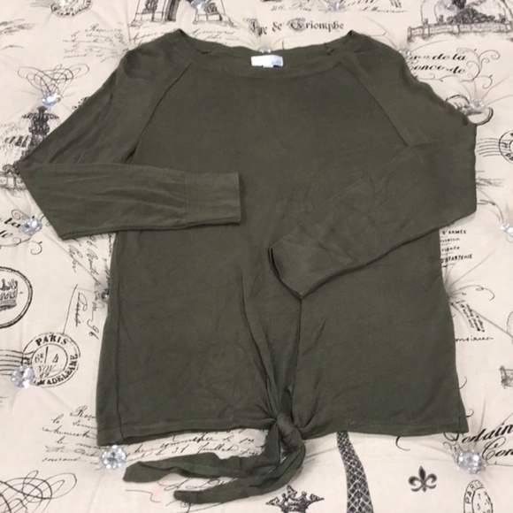 14th & Union Tie Front Sweater - Picture 5 of 6